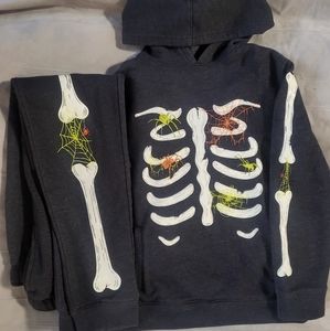 Cat & Jack Skeleton Hoodie/Sweatpants Swt (Mixed sizes, top 8/10, pants 12/14)